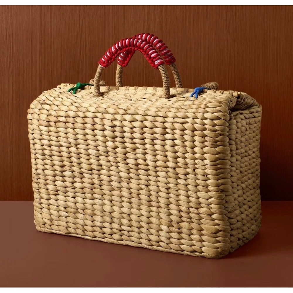 NWT Rosie Assoulin x Target Woven Weekender Natural Tote Handbag